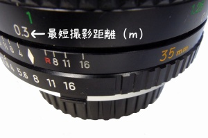 MINOLTA MC W.ROKKOR 1:2.8 f=35mm